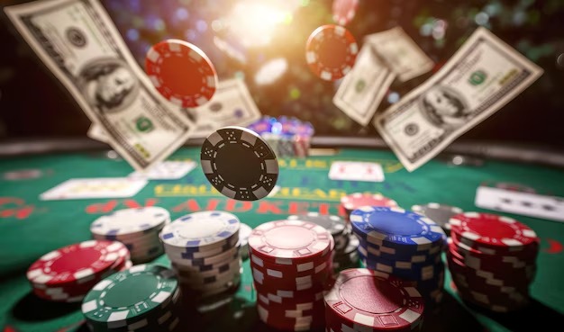 Live blackjack studio feed on mobile screen with real dealer and cards visible, table limit information in corner